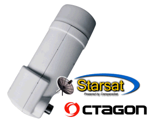 LNB OCTAGON OPTIMA OSLSO single pll - 0,1 Db - slim (originale)