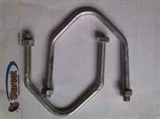 Staffa / cavallotto stringipalo + dadi x motor HH1224 (ricambio)
