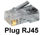 Plug RJ45 per Cavo di Rete - Cat. 5 (sped.gratis)