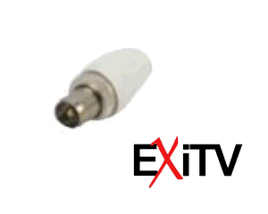 Spina tv volante con ghiera nichelata (spediz.gratis)