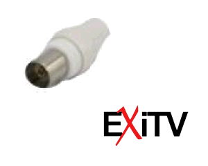 Prese tv volante con ghiera nichelata (spediz.gratis)
