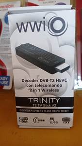 Decoder Digitale Terrestre WWIO TRINITY T2 TV STICK