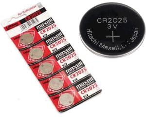 Nr. 1 Batteria a bottone -CR2025- Lithium Maxell - 3v (sped.grat