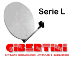 Parabola Gibertini 125cm OffSet Alluminio Bianca -Supporto Az-El