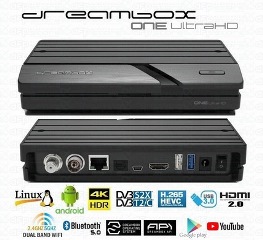 Dreambox One UHD 4K combo Tuner S2X/S2 + DVB/T2 - H265