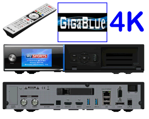 GigaBlue UHD Ultra UE 4K - TWIN SAT FBC + dual dvb-c/t2 -( H265)