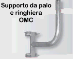 Supporto da palo e ringhiera - verticale - OMC art. 0168