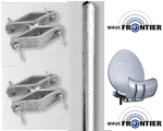 Palo passante 60 mm e 2 cavallotti per Wavefrontier 90
